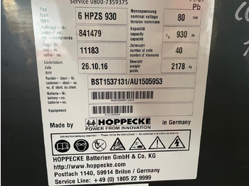 Battery for Material handling equipment Hoppecke 80V   6 HPZS 930: picture 2