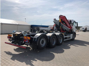 New Hook lift truck, Crane truck MAN TGS 35.480 HYVA 26-60-SKZ mit FASSI F275: picture 5