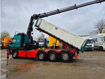 Crane truck Volvo FMX 500 8x4 // HIAB X-HIPRO 262 EP-5 // 3-Tipper: picture 3