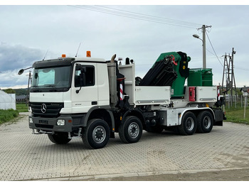 Crane truck Mercedes-Benz * HDS Palfinger 150002 + FLY JIB PJ 170 * Mercedes Actros 8x6 * Dźwig * 40 TON * Wyciągarka * 35 Metrów * Kosz *: picture 2