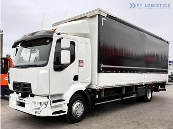 Curtainsider truck RENAULT Midlum 250