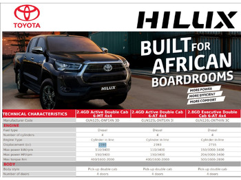 New Pickup truck, Combi van for transportation of heavy machinery Toyota Hilux: picture 5