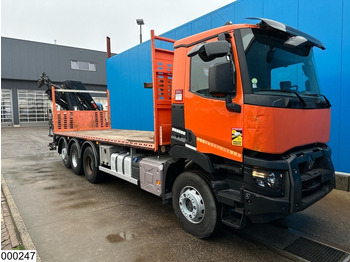 Dropside/ Flatbed truck, Crane truck Renault C 430 8X4, EURO 6, HIAB, X-HIDUO 228 E-5: picture 4