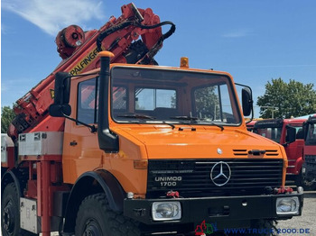 Crane truck Unimog U1700 Kran PK16000 + Jib Höhe 22,50m + Winde: picture 5