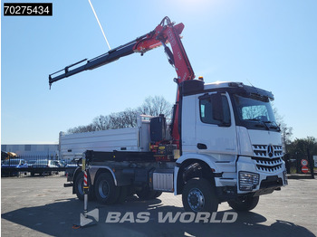 New Tipper, Crane truck Mercedes-Benz Arocs 3348 6X6 Fassi F255A.2.24 xe-dynamic Kran Dreiseitenkipper Navi Euro 6: picture 3
