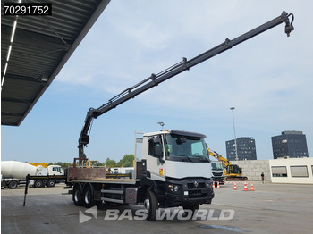Dropside/ Flatbed truck, Crane truck Renault K 380 6X4 HIAB X-HIDUO 188 E-5 Crane Steelsuspension Big-Axle Automatic Euro 6: picture 3