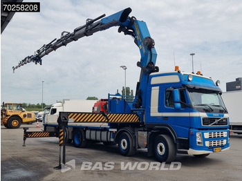Dropside/ Flatbed truck, Crane truck Volvo FM 440 8X2 Palfinger PK74002 Crane Kran + JIB + Winch Lift-Lenkachse Euro 5: picture 3