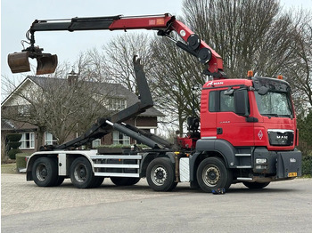 Hook lift truck, Crane truck MAN TGS 41.400 8X4 WIDESPREAD!!HMF 22TM KRAAN/HAAK!!TOP!!: picture 3