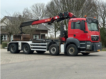 Hook lift truck, Crane truck MAN TGS 41.400 8X4 WIDESPREAD!!HMF 22TM KRAAN/HAAK!!TOP!!: picture 4