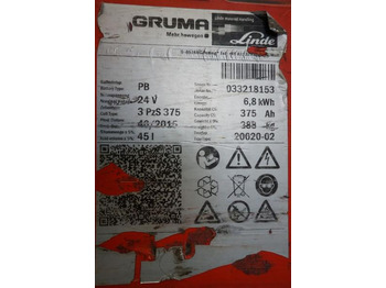 Battery GRUMA 24 Volt 3 PzS 375 Ah: picture 4