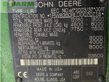 Farm tractor John Deere 8360: picture 4