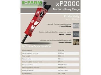 Hydraulic hammer for Construction machinery xp2000: picture 2