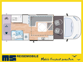 Semi-integrated motorhome Chausson 660 TITANIUM / -2026 - / 165PS-8G. / XXL-HUBBETT: picture 2 Semi-integrated motorhome Chausson 660 TITANIUM / -2026 - / 165PS-8G. / XXL-HUBBETT: picture 2