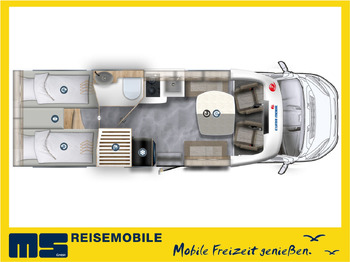 Semi-integrated motorhome Eura Mobil PROFILA T 720 EF - 101 EDITION / EINZELBETTEN: picture 2