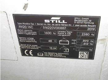 Forklift STILL RX20-16C FORKLIFT: picture 5