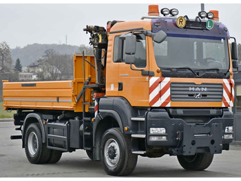 Tipper, Crane truck MAN TGA 18.360 * PK 10501 + FUNK *4x4: picture 4