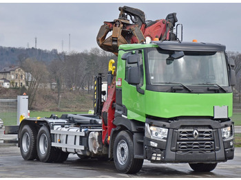 Hook lift truck, Crane truck Renault C430* ABROLLKIPPER *LIV 170Z 78 * 6x4: picture 3