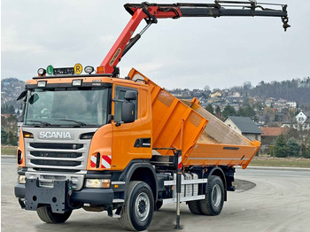Crane truck, Tipper Scania G360 Kipper 4,10m *PK 11002 B + FUNK *4x4: picture 3