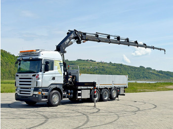 Crane truck Scania R480 PRITSCHE 6,85m *HIAB 377 E-8 HIPRO/FUNK*8x4: picture 2