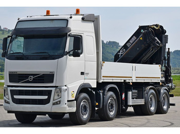 Crane truck, Dropside/ Flatbed truck Volvo FH 520 * HIAB 1055 EP - 4 HIPRO/FUNK * 8x4: picture 4