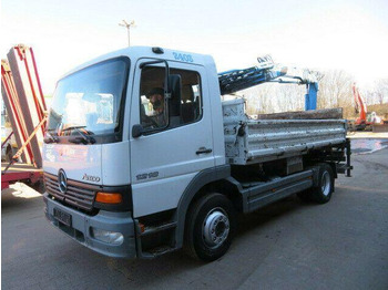 Tipper, Crane truck Mercedes-Benz ATEGO 1218: picture 3