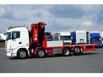 Dropside/ Flatbed truck, Crane truck Scania G 480 / 8 X 2 / SKRZYNIOWY + HDS / HMF THOR - O K6 + JIB FJ 2000: picture 4