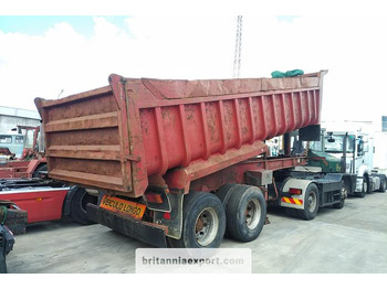 Tipper semi-trailer TRABOSA Twin wheels | on springs suspension: picture 2