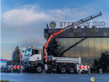 Crane truck MAN  TGS 26.360 6x6 PALFINGER PK 18001 EH Crane Kipe: picture 3