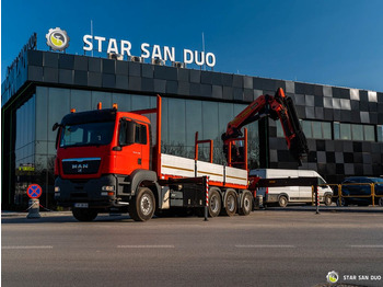 Crane truck, Dropside/ Flatbed truck MAN TGS 35.400 PALFINGER PK 44002 WINCH TRIDEM KRAN: picture 5