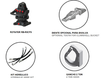 New Clamshell bucket for Loader crane Clamshell bucket with sidewalls BV-L 400: picture 3 New Clamshell bucket for Loader crane Clamshell bucket with sidewalls BV-L 400: picture 3