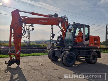 Wheel excavator HITACHI ZX140W-3