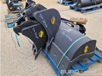 New Bucket Unused 2024 Geith AT2.8R-1200SR 48" Tilt Ditching Bucket, H03-0450 18" Digging Bucket, H03-0300 12" Digging Bucket 35mm Pin to suit Mini / Conjunto Cazos Excavator: picture 4