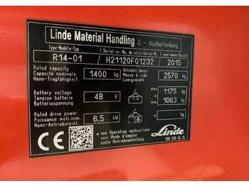 Reach truck Linde R14-01: picture 4 Reach truck Linde R14-01: picture 4