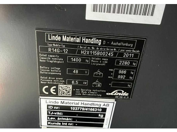 Reach truck Linde R14G: picture 4