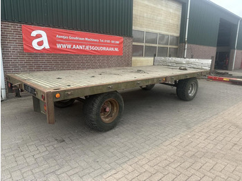 Dropside/ Flatbed trailer Materiaal wagen - Gebruikt: picture 3
