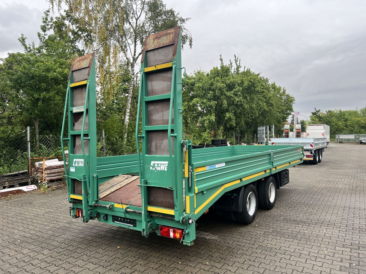 Blomenröhr 18 t Tandemtieflader, wenig Benutzt - Low loader trailer: picture 4 Blomenröhr 18 t Tandemtieflader, wenig Benutzt - Low loader trailer: picture 4