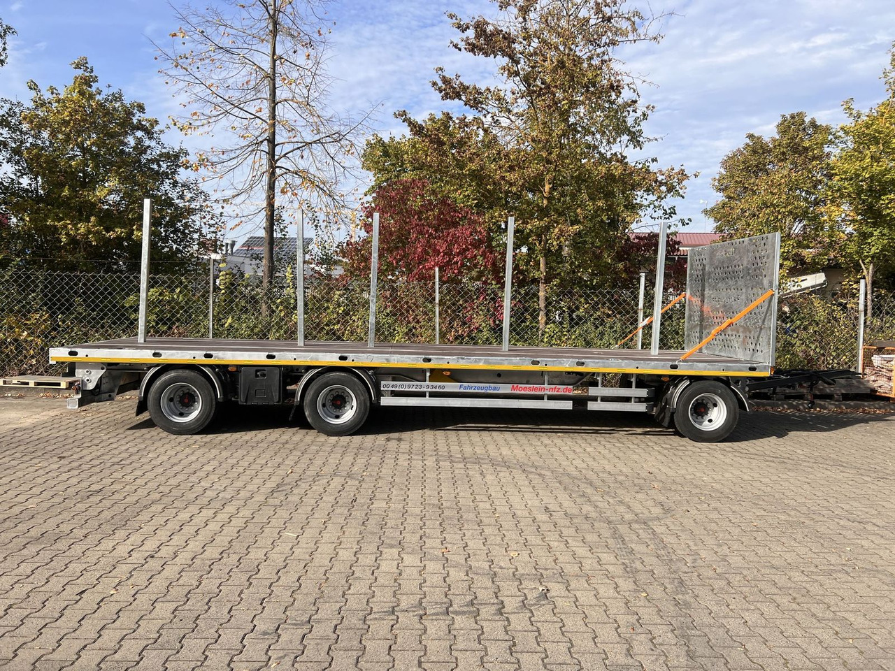 Dropside/ Flatbed trailer Möslein  3 Achs Jumbo- Plato- Anhänger, 10,5 m Ladefläch: picture 10