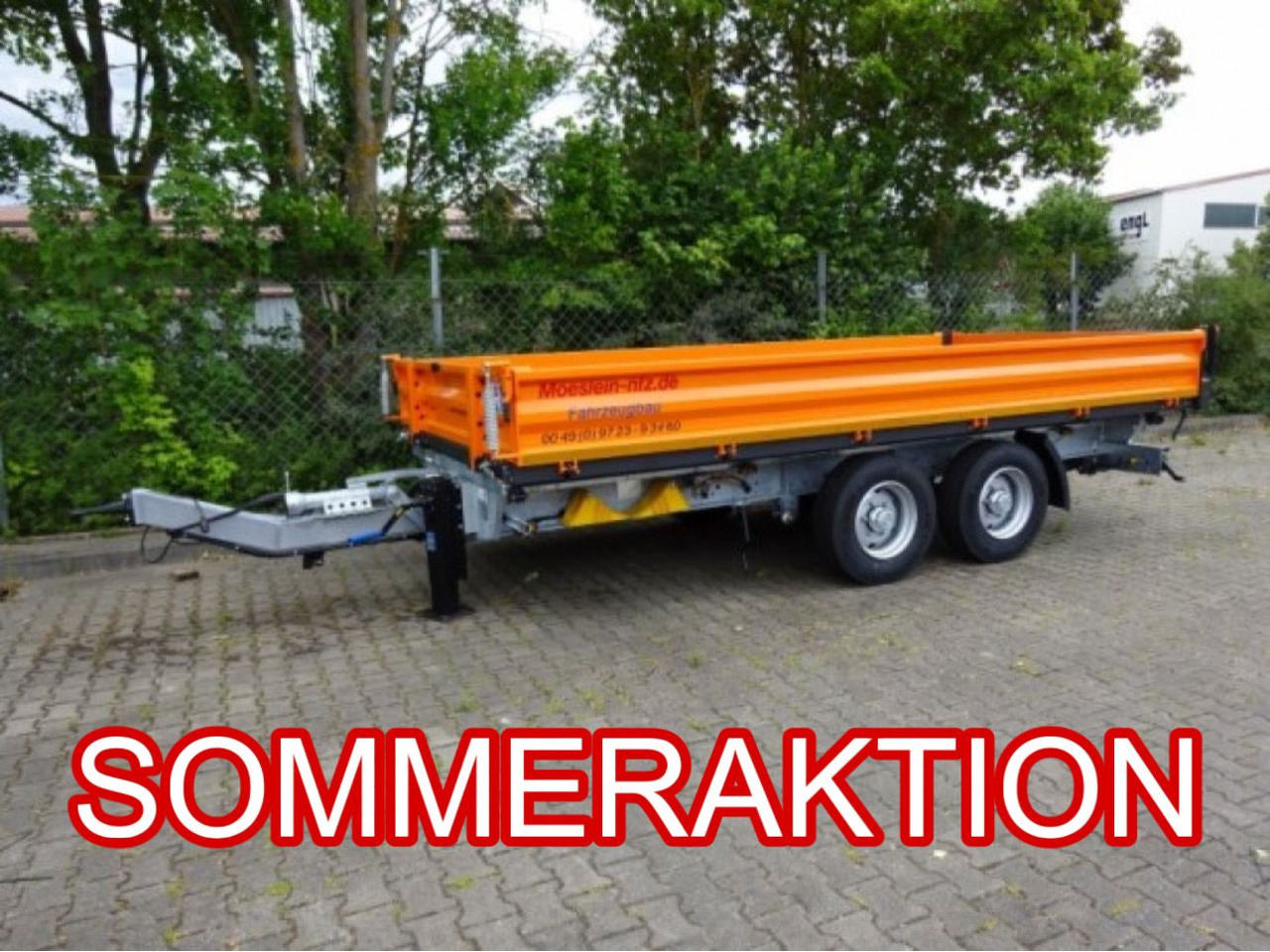 Möslein TTD11 Orange neuer Tandem 3- Seitenkipper Tieflader-- Neufahrzeug -- - Tipper trailer: picture 1 Möslein TTD11 Orange neuer Tandem 3- Seitenkipper Tieflader-- Neufahrzeug -- - Tipper trailer: picture 1