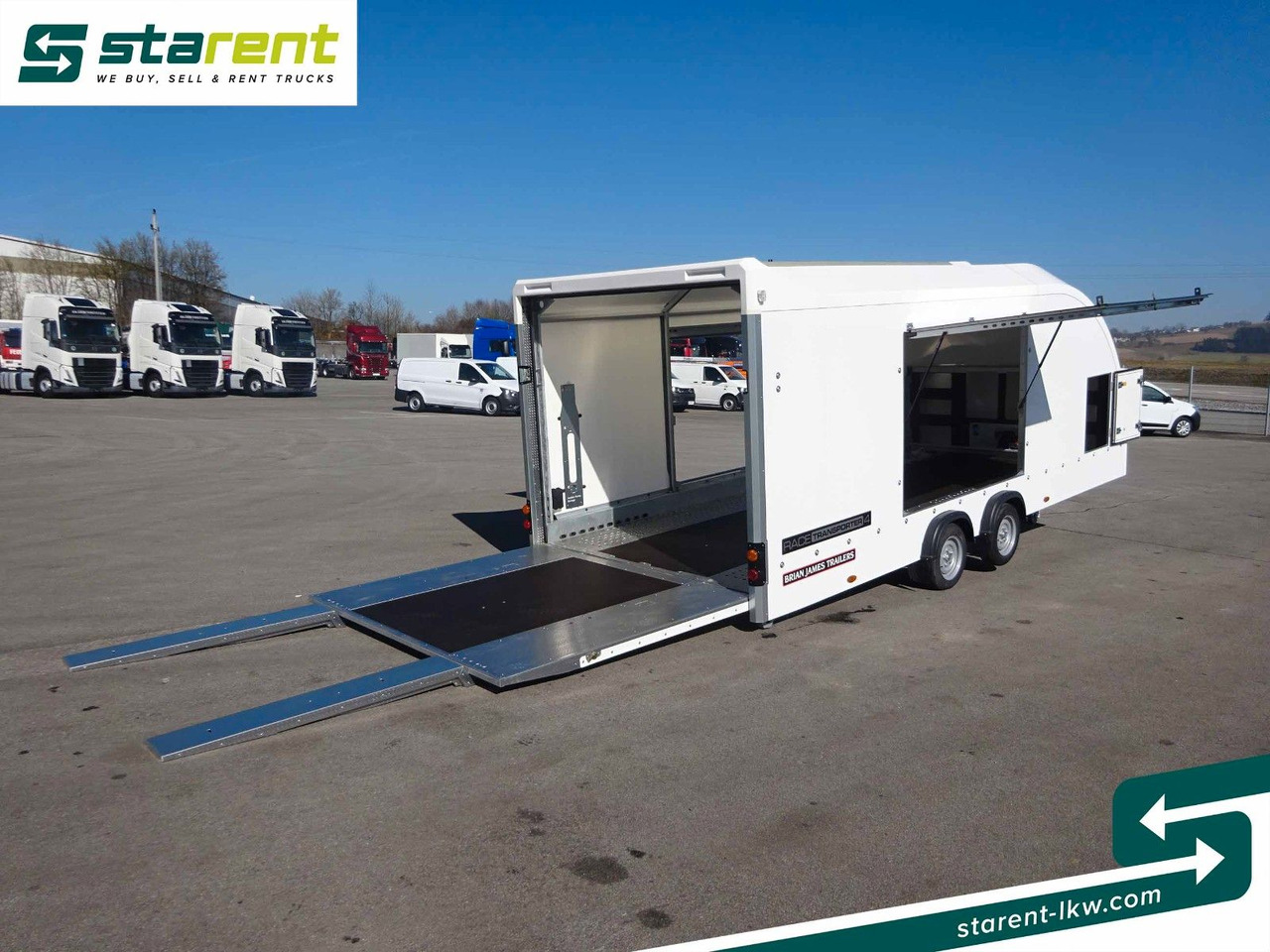 Autotransporter trailer Brian James Race Transporter 4, Seilwinde, Kippfunktion: picture 19