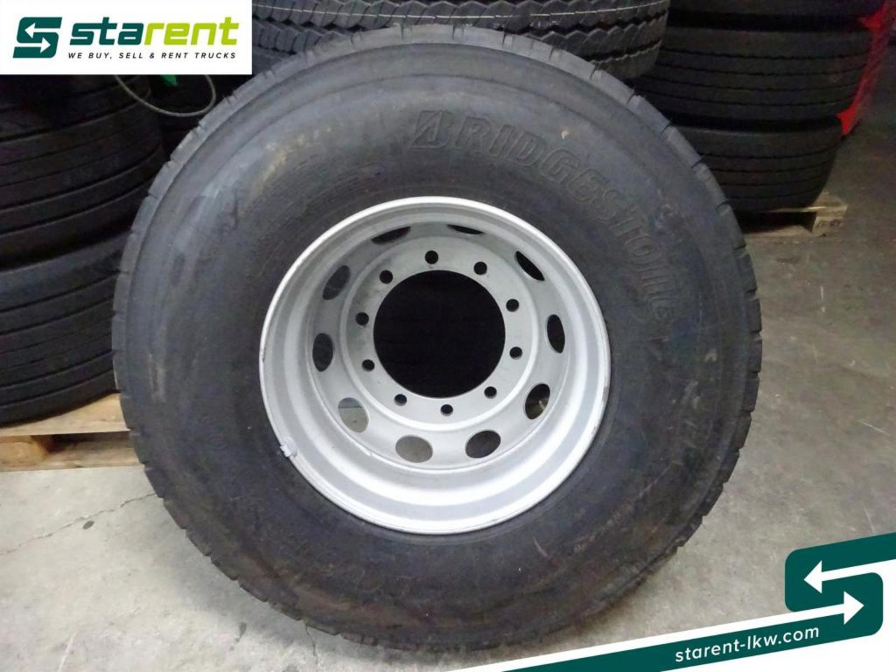 Bridgestone M-Steer 001, 13 R22,5 mit Felge *NEU* - Wheel and tire package for Truck: picture 3 Bridgestone M-Steer 001, 13 R22,5 mit Felge *NEU* - Wheel and tire package for Truck: picture 3