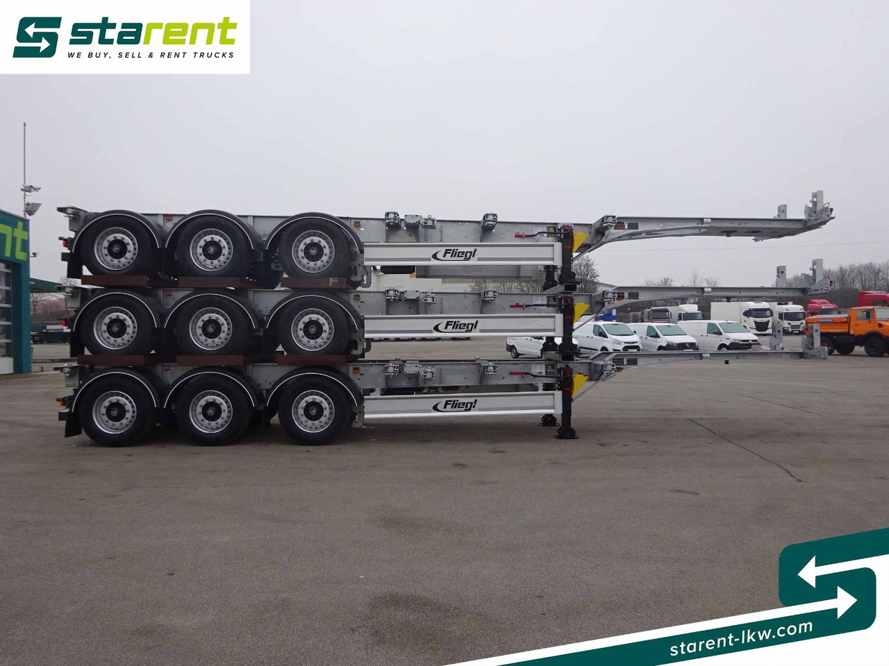 Fliegl Containerchassis ADR, 1x20/2x20/1x30/1x40/1x45 - Container transporter/ Swap body semi-trailer: picture 4 Fliegl Containerchassis ADR, 1x20/2x20/1x30/1x40/1x45 - Container transporter/ Swap body semi-trailer: picture 4