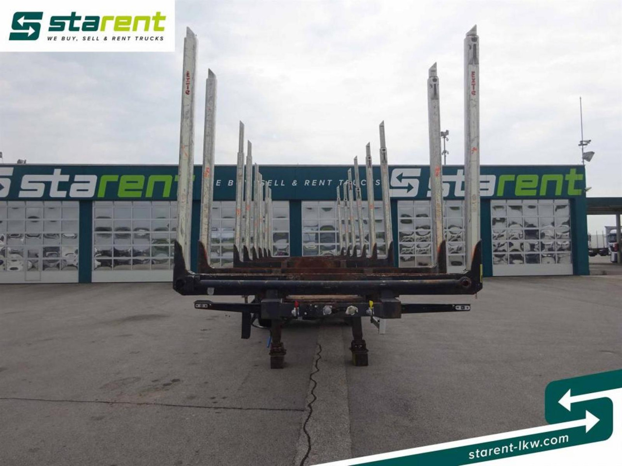 Hangler Holzrungen Auflieger Exte Rungen Lift-A Lenkachse - Log semi-trailer: picture 2 Hangler Holzrungen Auflieger Exte Rungen Lift-A Lenkachse - Log semi-trailer: picture 2