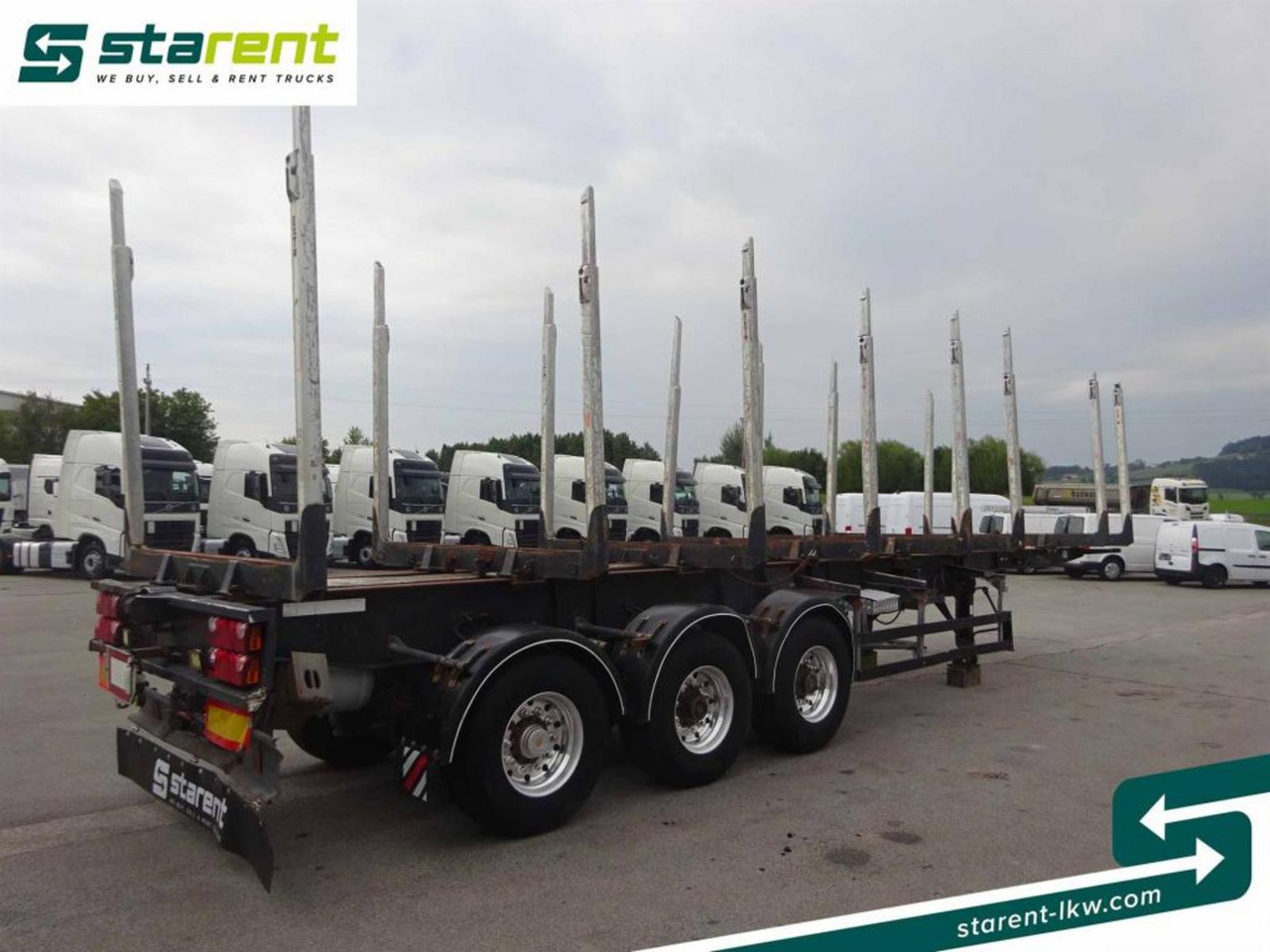 Hangler Holzrungen Auflieger Exte Rungen Lift-A Lenkachse - Log semi-trailer: picture 5 Hangler Holzrungen Auflieger Exte Rungen Lift-A Lenkachse - Log semi-trailer: picture 5