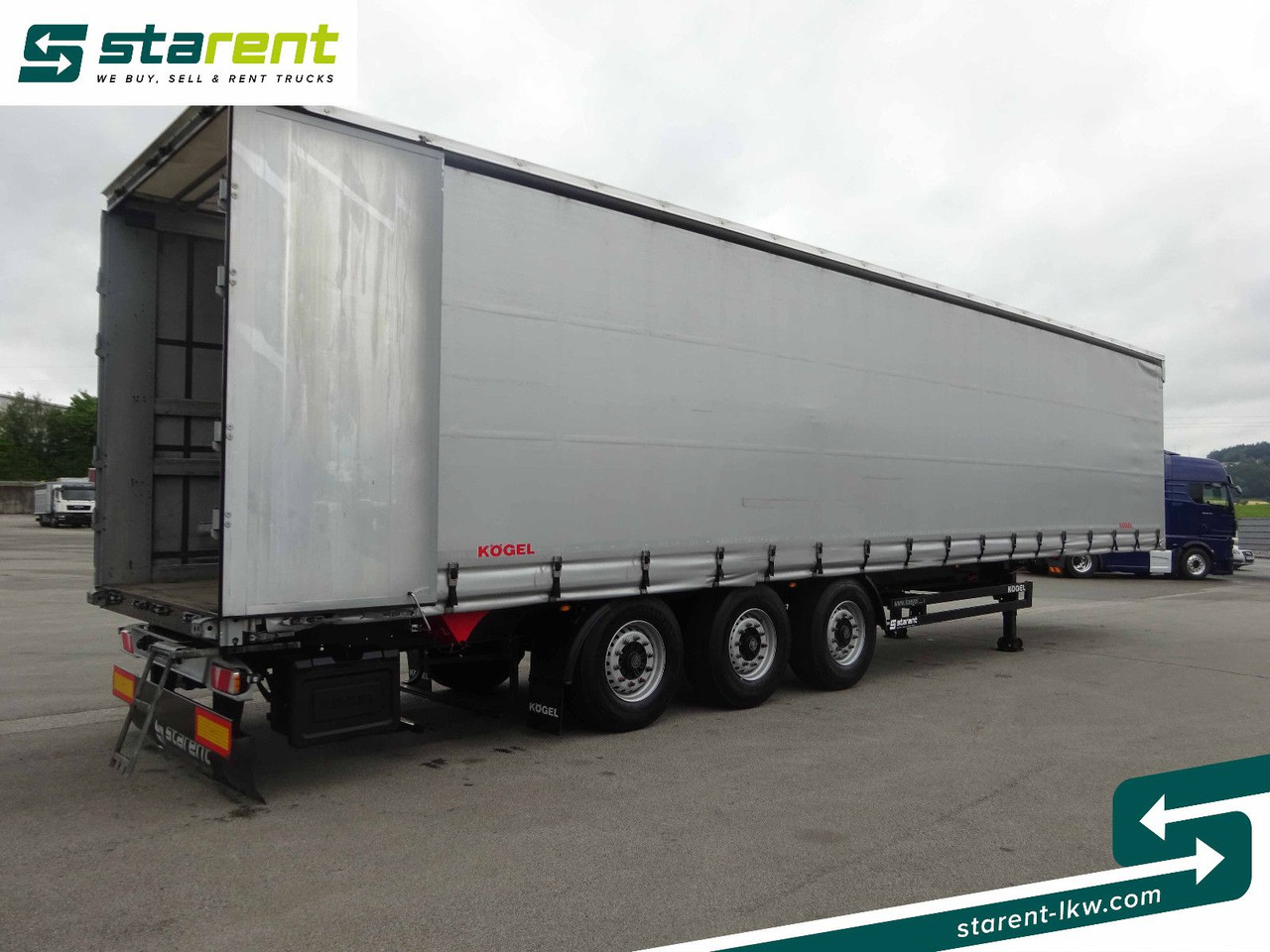 Curtainsider semi-trailer Kögel Tautliner, Liftachse, Hubdach, XL Zertifikat: picture 10