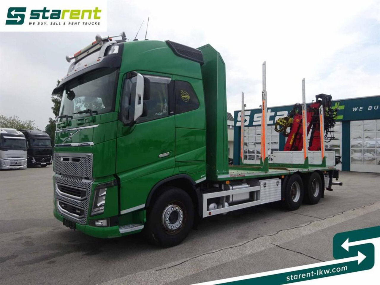 Volvo FH16 550 6x4 Holzaufbau mit Kran (Loglift 145Z) - Log truck: picture 1 Volvo FH16 550 6x4 Holzaufbau mit Kran (Loglift 145Z) - Log truck: picture 1