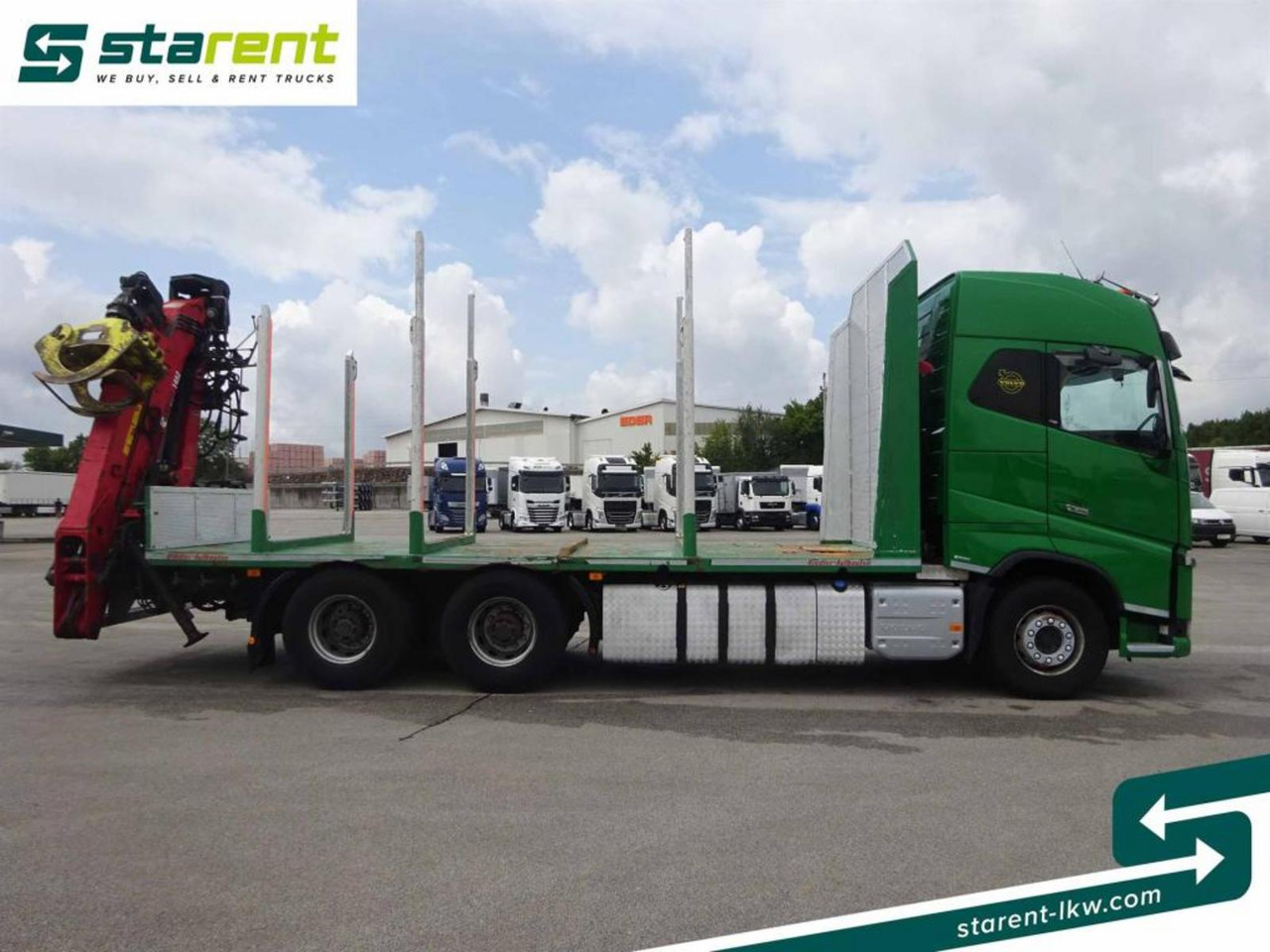 Volvo FH16 550 6x4 Holzaufbau mit Kran (Loglift 145Z) - Log truck: picture 4 Volvo FH16 550 6x4 Holzaufbau mit Kran (Loglift 145Z) - Log truck: picture 4