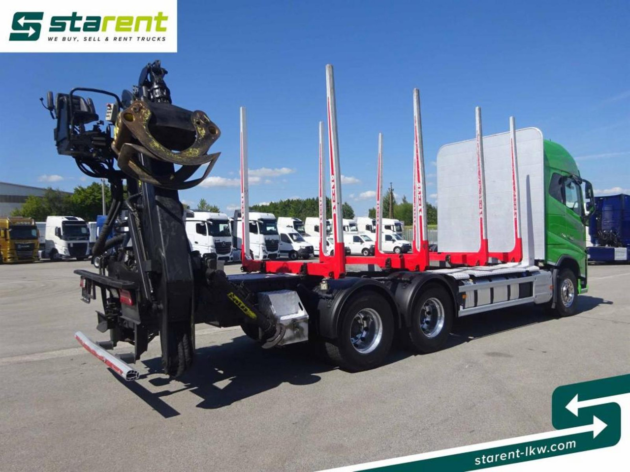 Volvo FH16 750 6x4 Holzaufbau mit Kran (Tajfun LIV120Z) - Log truck: picture 5 Volvo FH16 750 6x4 Holzaufbau mit Kran (Tajfun LIV120Z) - Log truck: picture 5
