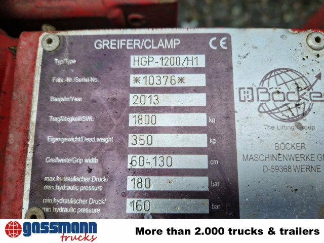 Böcker HGP-1200/h1, Steinstapelzange - Clamp: picture 5 Böcker HGP-1200/h1, Steinstapelzange - Clamp: picture 5