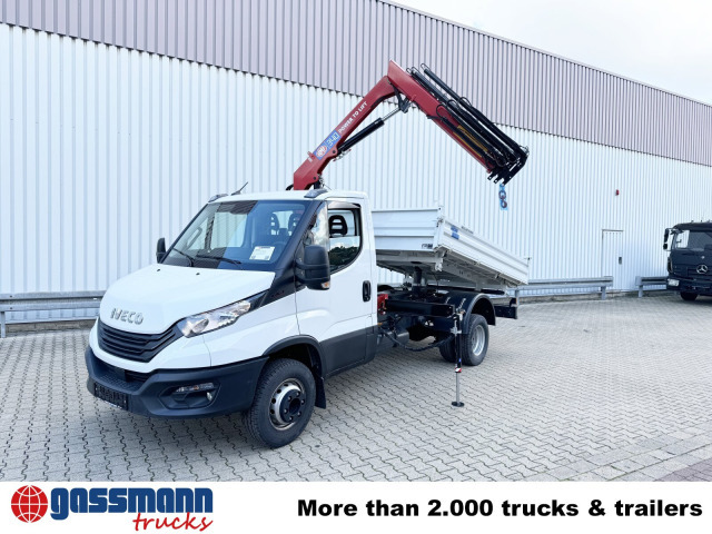 New Tipper, Crane truck Iveco Daily 70C18H 4x2 mit Kran HMF 340-K3, Funk: picture 8