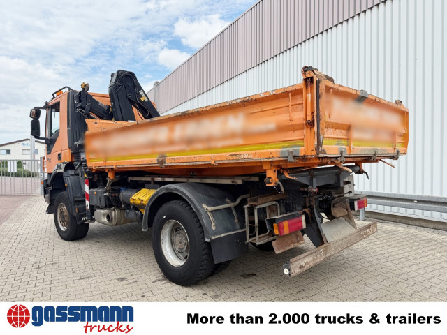 Tipper, Crane truck Iveco Trakker AD190T36W 4x4, EEV, Kran Hiab 111BS-2: picture 13